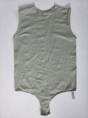 SKIMS Essential Crew Neck Beige Sleeveless Thong Bodysuit Size L/XL